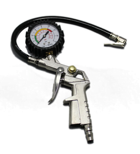 Đồng hồ đo áp suất lốp xe kèm tay bơm lốp PJCASOO 25/D