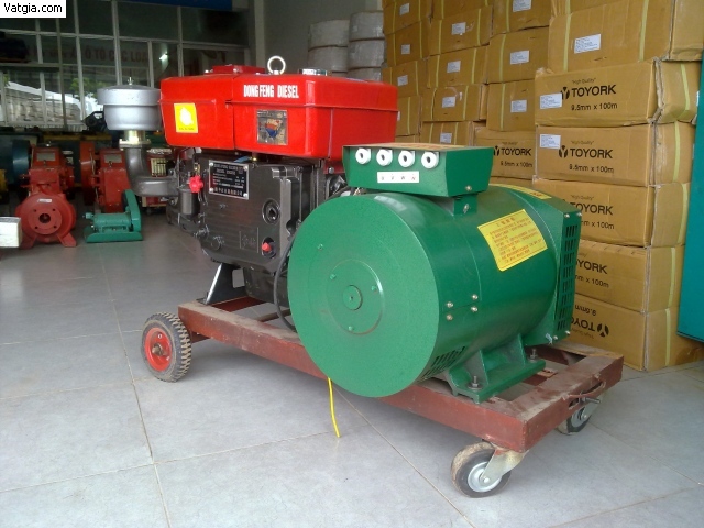 Máy phát điện 15KW chạy dầu diesel-có đề