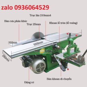 Cưa bào cuốn đục 21 mặt 25 tích hợp cưa, bào, cuốn và đục trên cùng một thiết bị. Giải pháp tối ưu chi phí và nâng cao năng suất cho xưởng sản xuất gỗ.